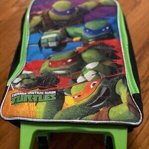 Teenage Mutant Ninja Turtles School backpack, Rolling Luggage bag, NWT